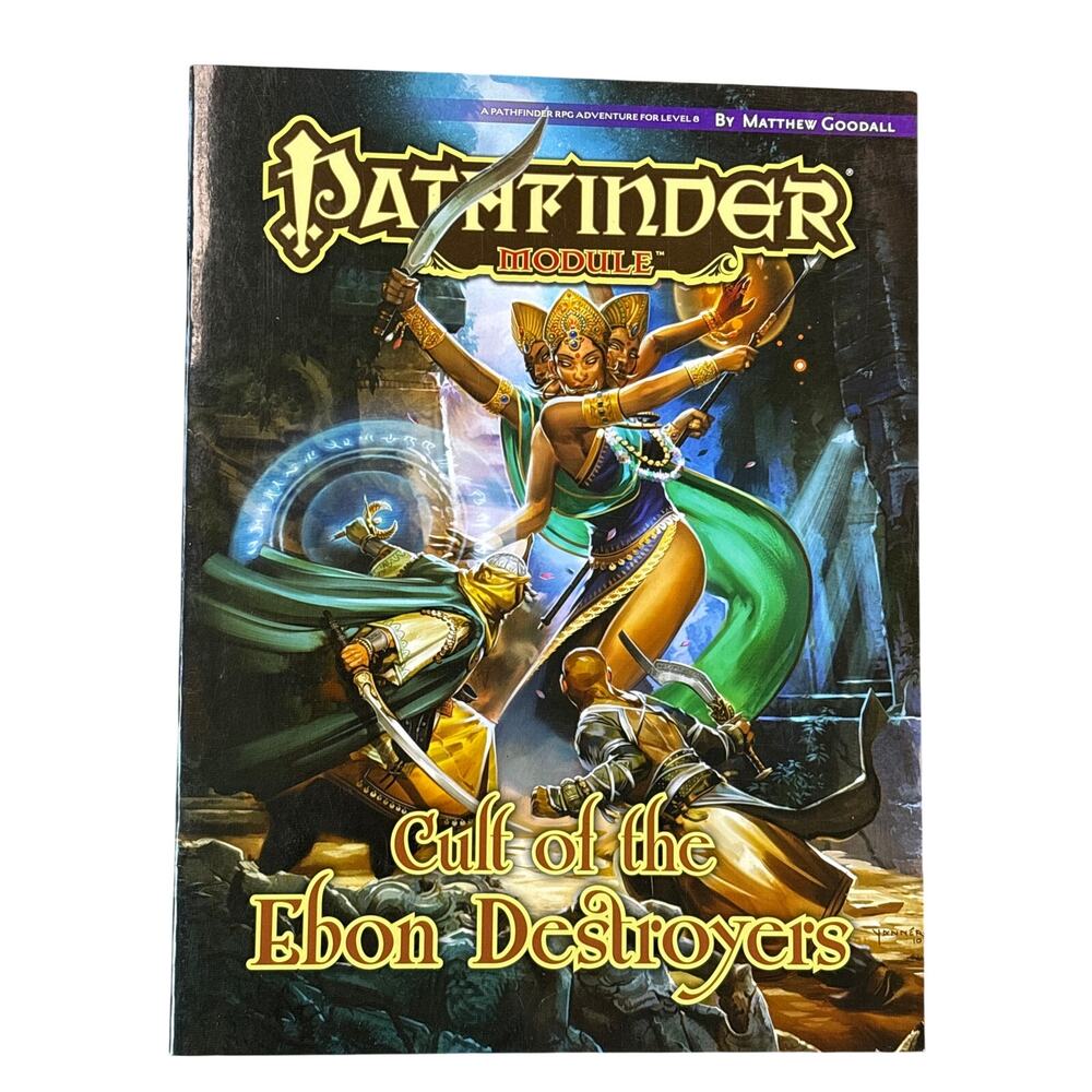 Pathfinder Module: Cult of the Ebon Destroyers 2011 Paizo PZO9529 RPG Book